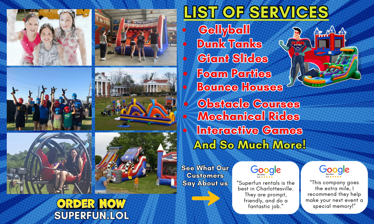 Party Rental Post card double side