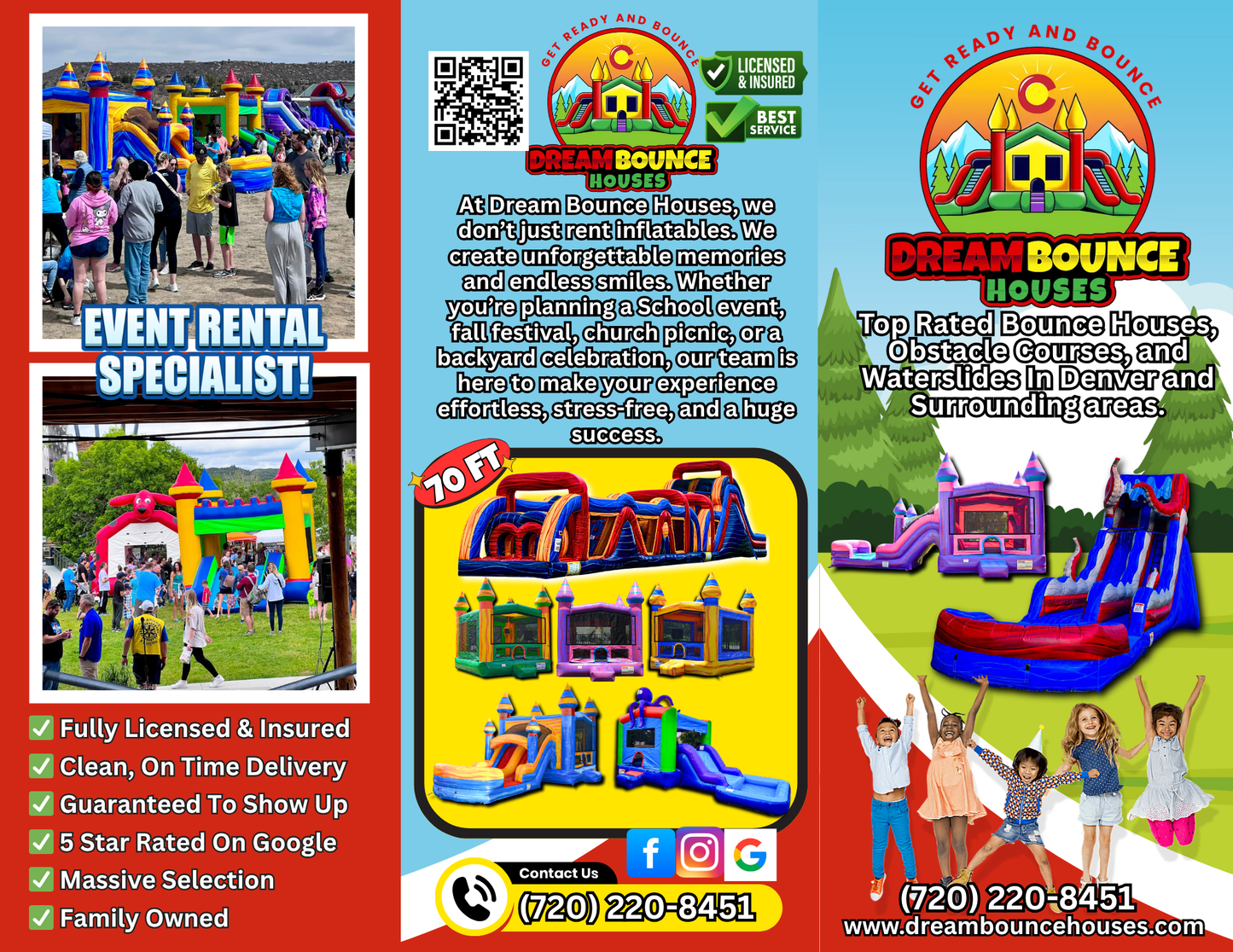Party Rental Tri-fold Brochure