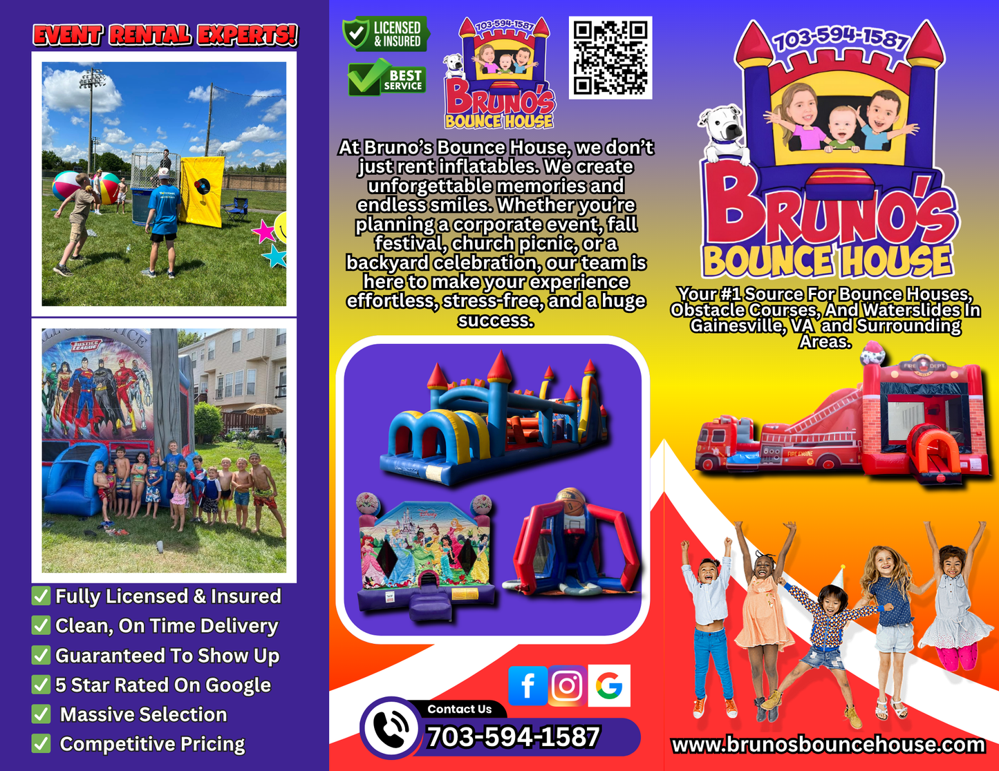 Party Rental Tri-fold Brochure