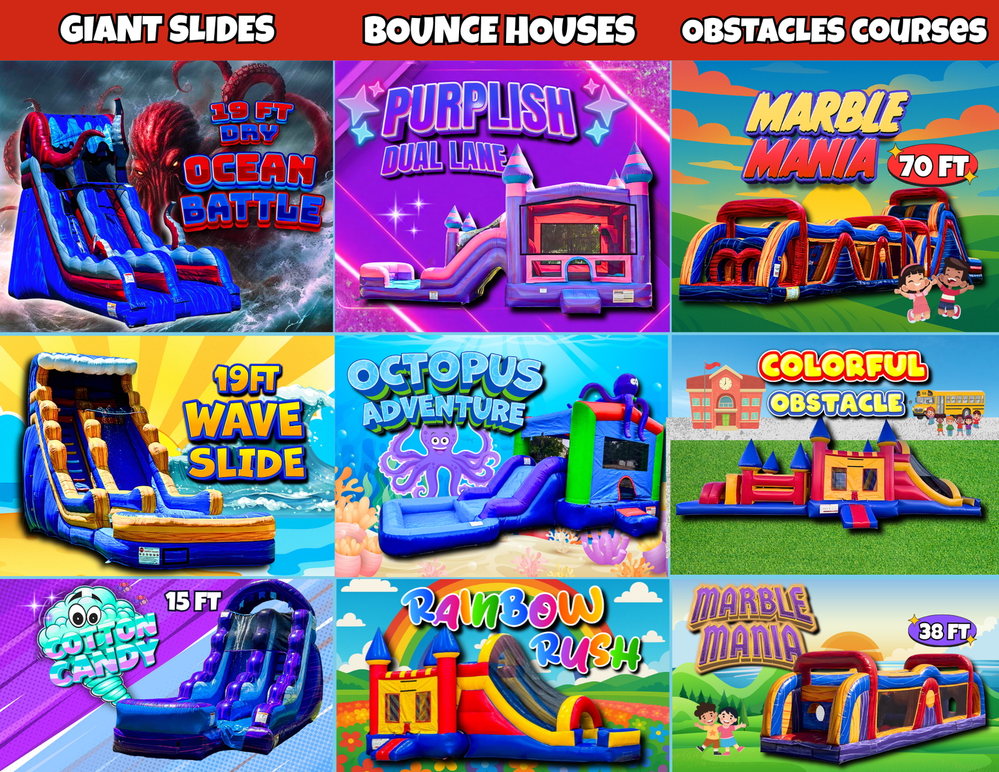 Party Rental Tri-fold Brochure