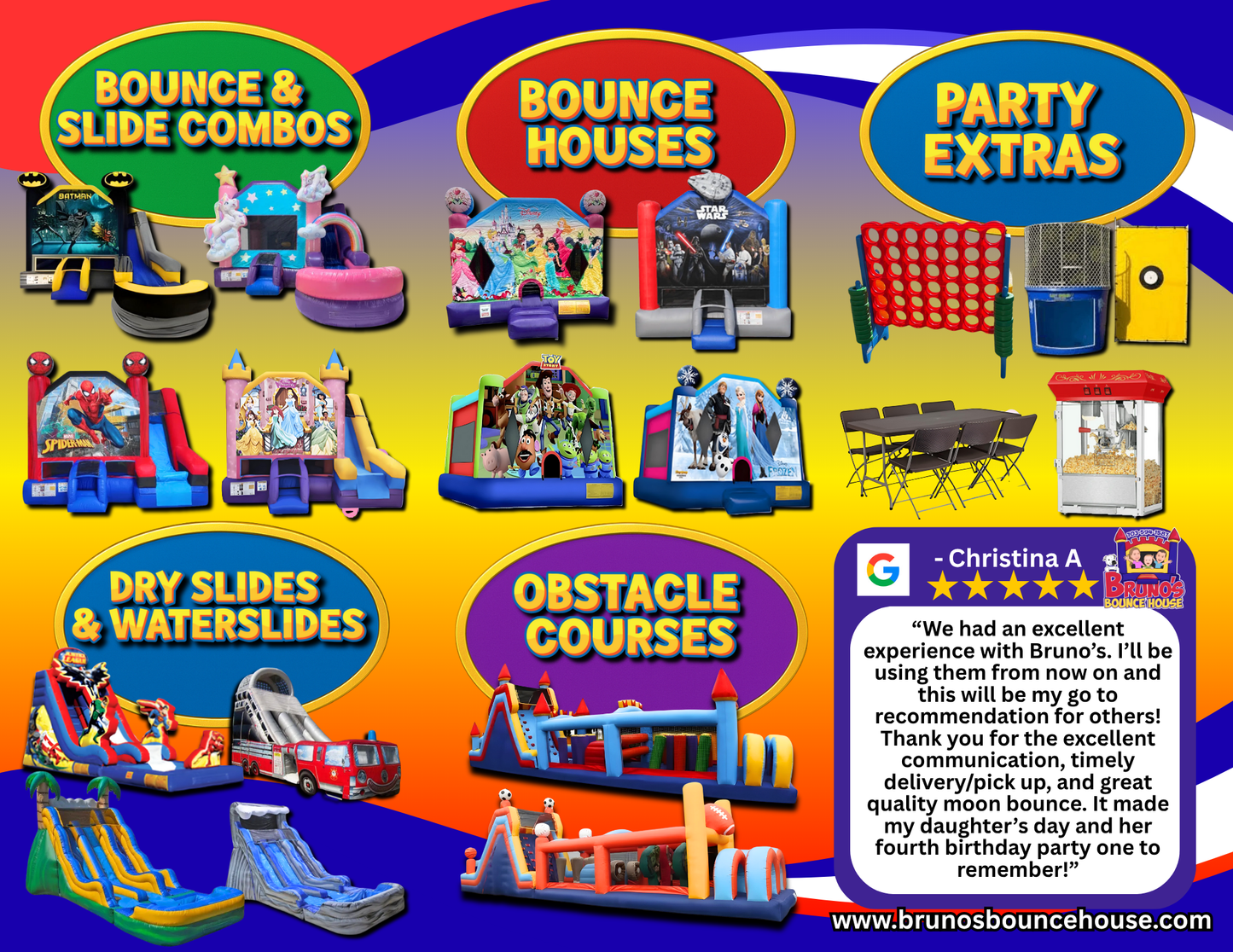 Party Rental Tri-fold Brochure