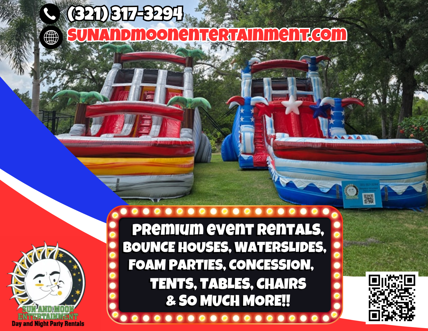 Party Rental Post card double side – Logos & Designs By Adam
