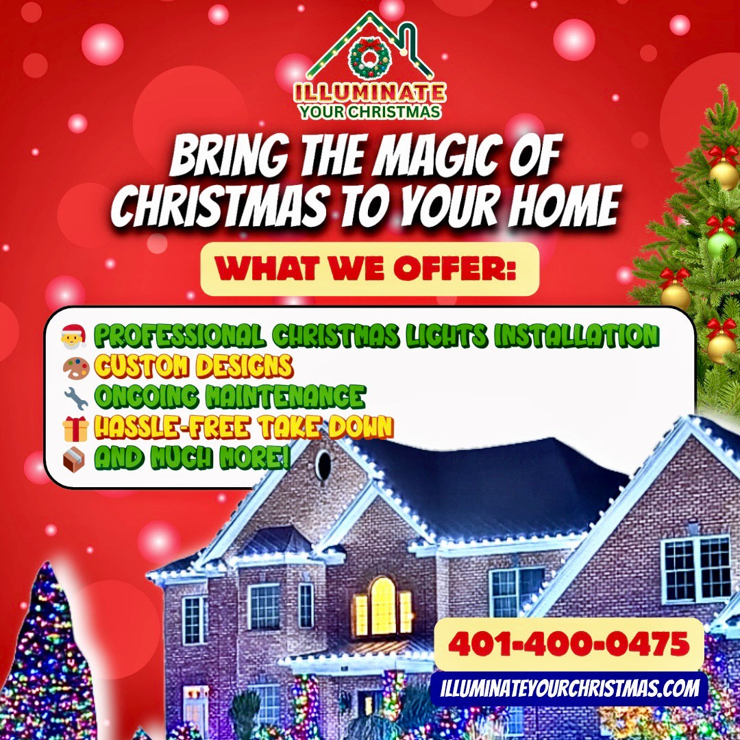 Christmas Light Installation Digital Flyer