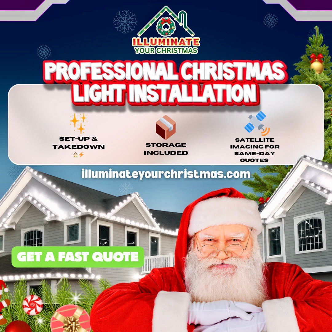 Christmas Light Installation Digital Flyer