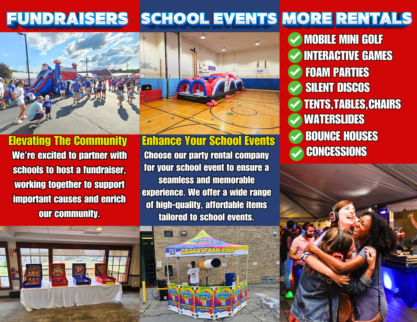 Party Rental Tri-fold Brochure